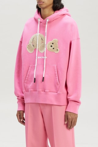 Sweat à capuche en laine - Rose