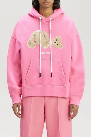 Sweat à capuche en laine - Rose