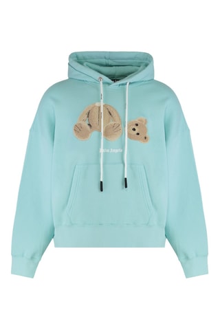 Sweat à capuche en laine - Ciel