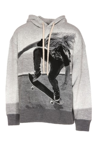 Sweat à capuche - Gris clair chiné