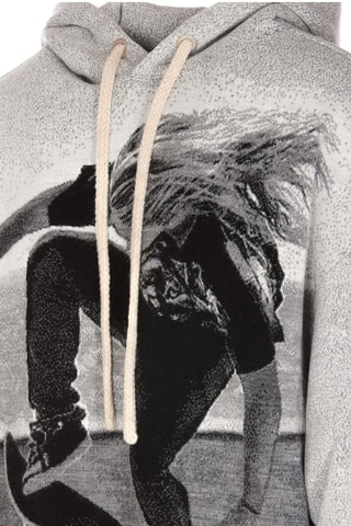 Sweat à capuche - Gris clair chiné