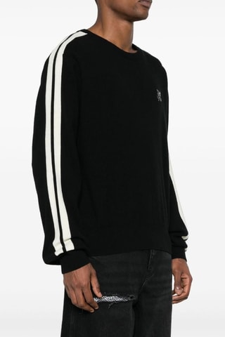 Pull en laine, mérinos et cachemire - Noir