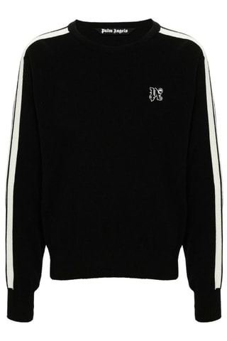 Pull en laine, mérinos et cachemire - Noir