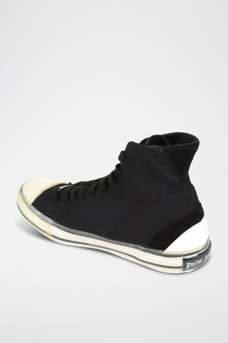 Baskets montantes en cuir - Noir