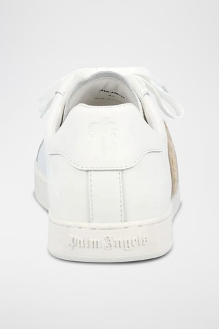 Baskets en cuir - Blanc et marron clair