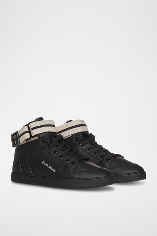 Baskets montantes en cuir - Noir