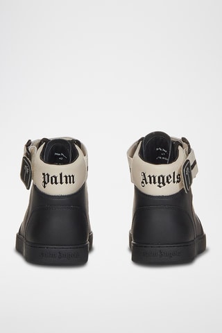 Baskets montantes en cuir - Noir