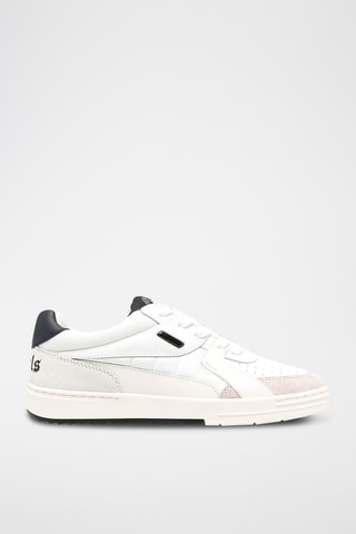 Basket en cuir - Blanc et rose poudré