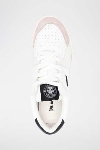 Basket en cuir - Blanc et rose poudré