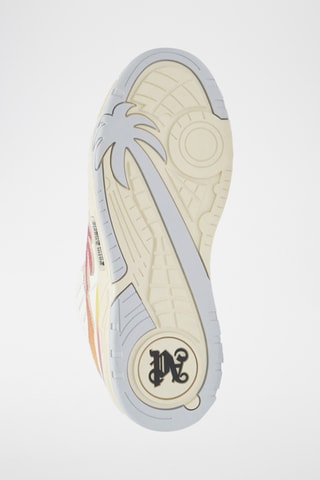 Baskets en cuir - Blanc et rose