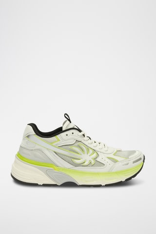 Baskets en cuir - Jaune et argenté