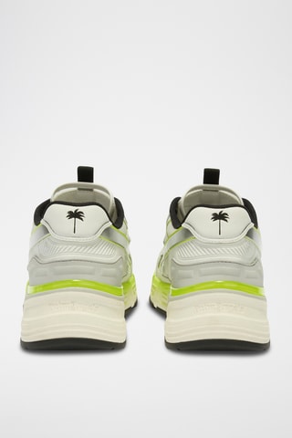 Baskets en cuir - Jaune et argenté