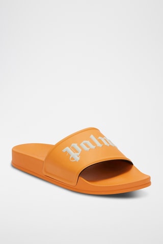 Mules - Orange et blanc