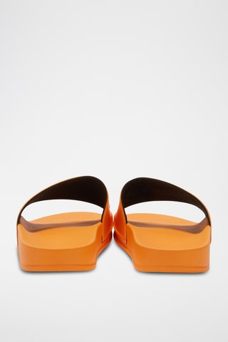 Mules - Orange et blanc