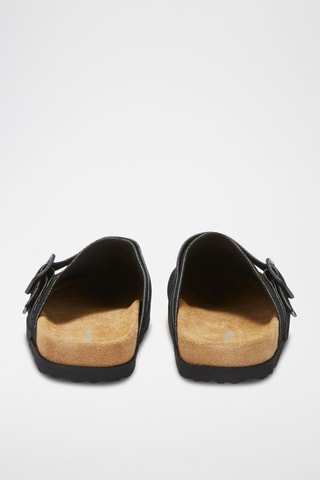 Nubuck Clogs - Zwart