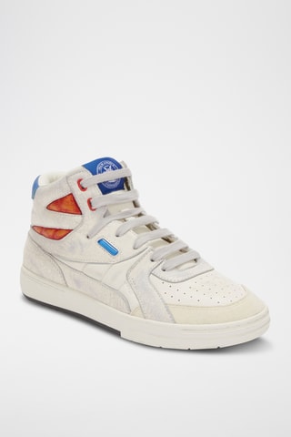 Baskets montantes en cuir - Blanc