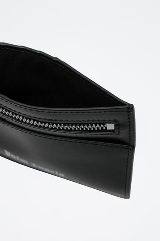 Porte-cartes en cuir - Noir et blanc