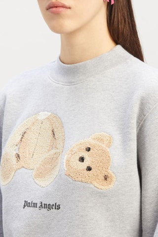 Sweat - Gris clair et marron