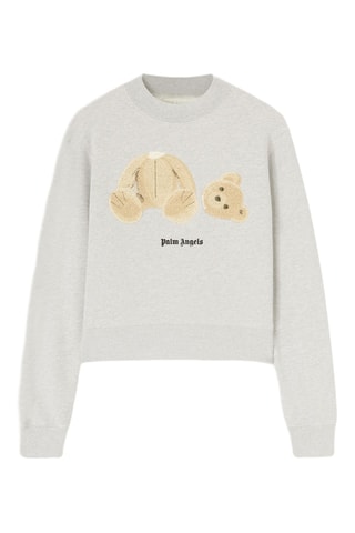 Sweat - Gris clair et marron