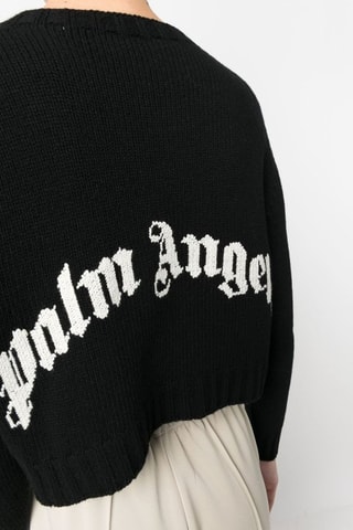 Pull court en laine - Noir