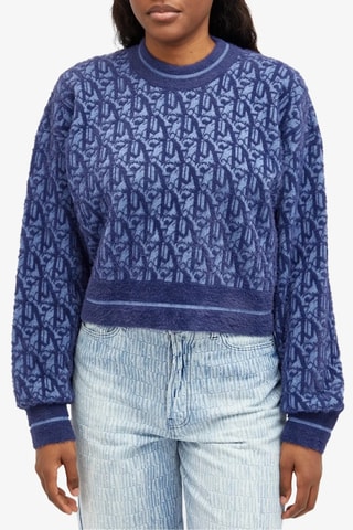 Pull en laine vierge - Bleu marine