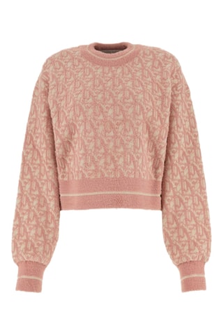 Pull en laine vierge - Beige et rose
