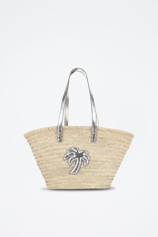 Cabas - Beige et argenté