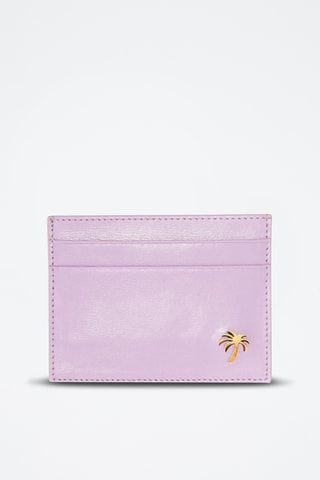 Porte-cartes en cuir - Mauve