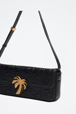 Sac bandoulière en cuir d’ovin - Noir