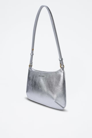 Sac bandoulière en cuir d’ovin - Argenté