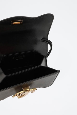 Sac bandoulière en cuir - Noir