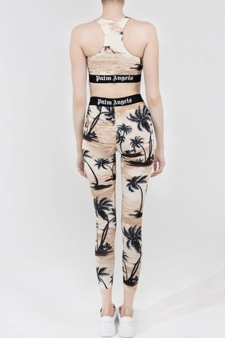 Legging taille haute - Beige et noir