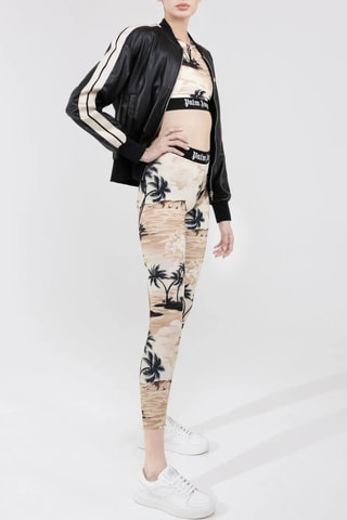 Legging taille haute - Beige et noir