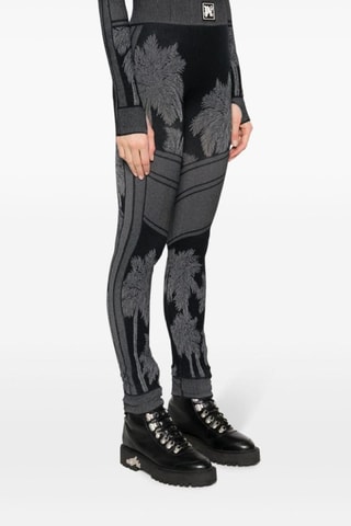 Legging de ski taille haute - Noir et blanc