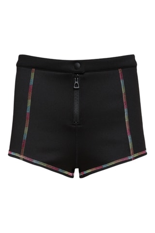 Short de surf taille haute - Noir et blanc