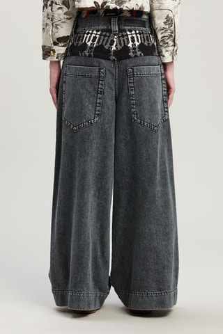 Jean wide legs - Gris