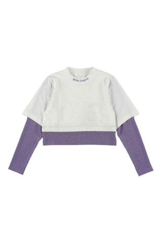 T-shirt trompe-l’œil - Mauve