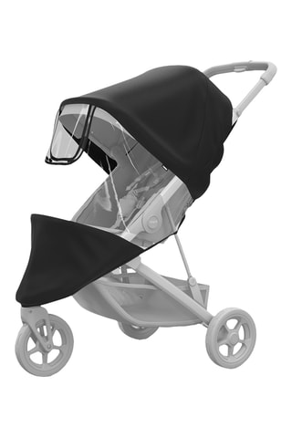 Proteção para a chuva para carrinho de bebé - Preto