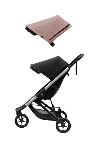 Carrinho de bebé - Preto e Canopy para carrinho de bebé