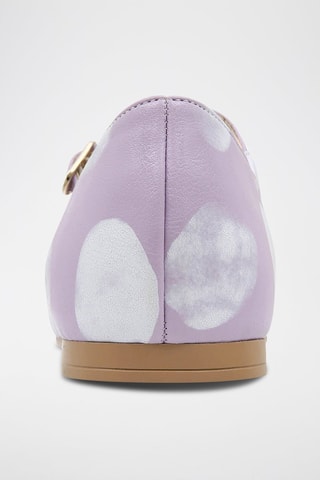 Bailarinas de piel vegana Brush Dots  - Multicolor