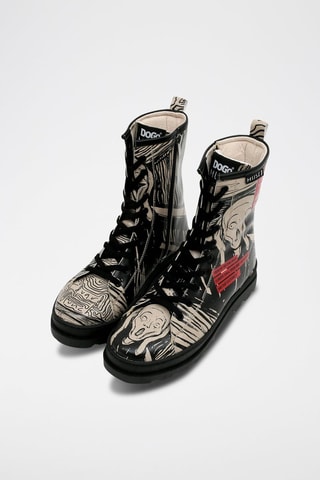Botines Edvard Munch El grito  - Multicolor