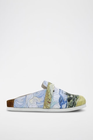 Zuecos veganos Vincent van Gogh A Wheat Field with Cypresses  - Multicolor