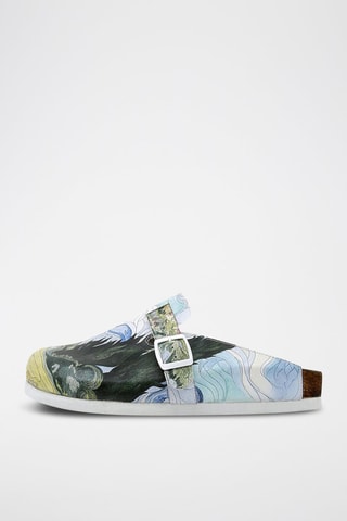 Zuecos veganos Vincent van Gogh A Wheat Field with Cypresses  - Multicolor