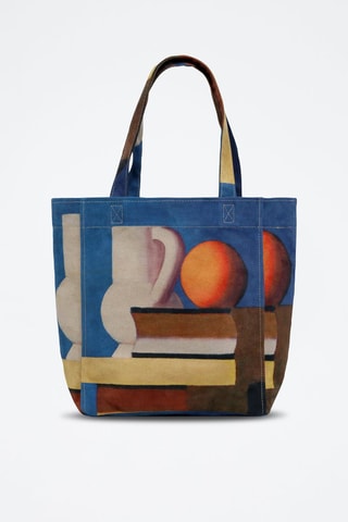 Bolso shopper de piel vegana Arrangement with White Jug  - Multicolor