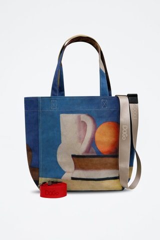 Bolso shopper de piel vegana Arrangement with White Jug  - Multicolor