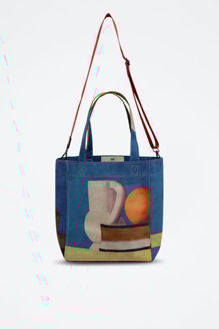 Bolso shopper de piel vegana Arrangement with White Jug  - Multicolor