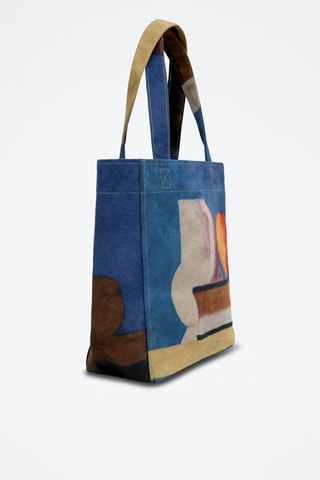 Bolso shopper de piel vegana Arrangement with White Jug  - Multicolor