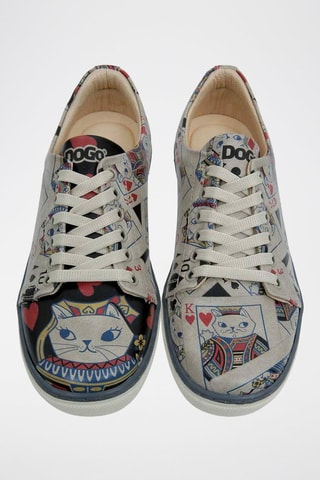 Zapatillas de piel vegana Queen of Meows  - Multicolor