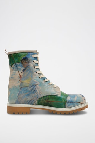 Botines Claude Monet Mujer con sombrilla  - Multicolor