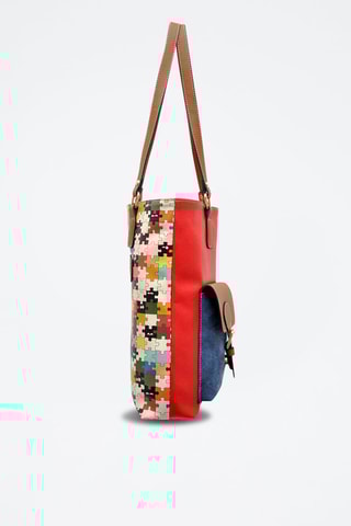Bolso shopper In The Puzzle  - Multicolor